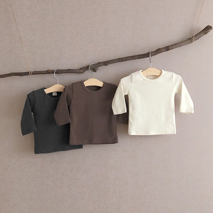 Cotton Long Sleeve T-shirts for Newborns 3-24M