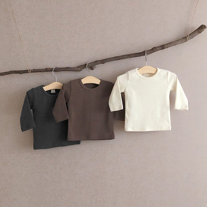 Cotton Long Sleeve T-shirts for Newborns 3-24M
