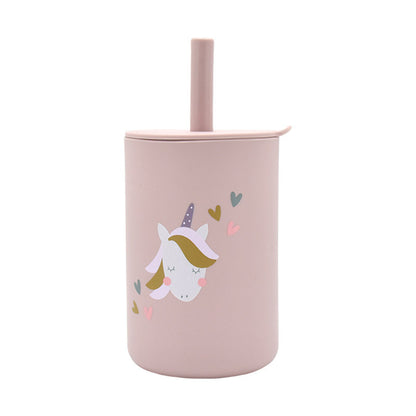 Leak-proof Silicone Children's Drinking Cup for Baby