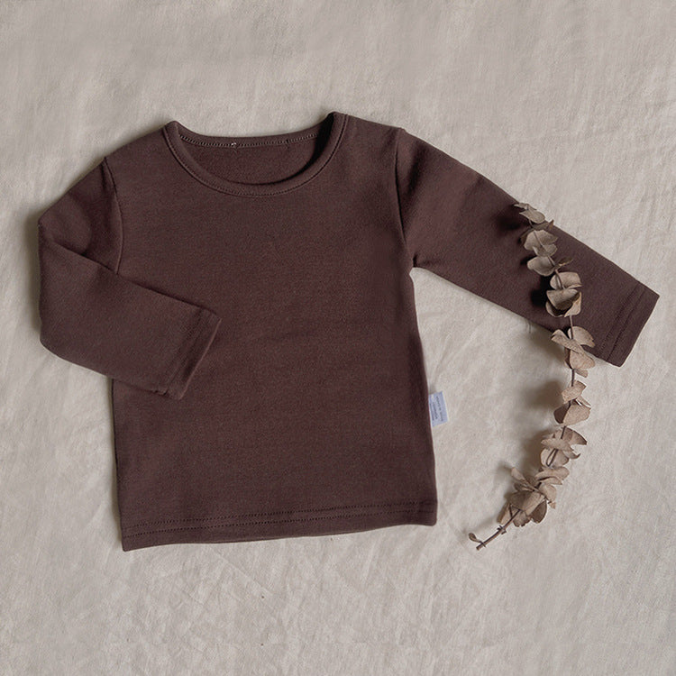 Cotton Long Sleeve T-shirts for Newborns 3-24M