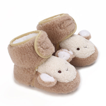 Thickened Non-Slip Cartoon Cotton Shoes for Babies
