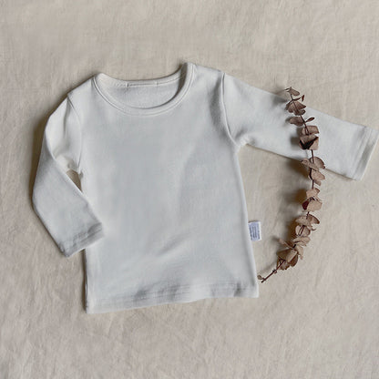 Cotton Long Sleeve T-shirts for Newborns 3-24M
