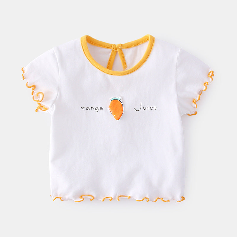 Fashionable Baby Girl Short Sleeve Summer T-shirt