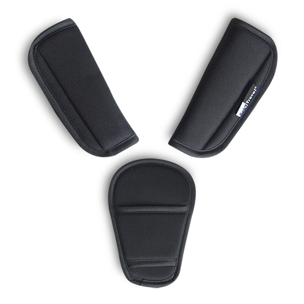 Baby Car Seat Shoulder Pad Set with Safety Belt Covers