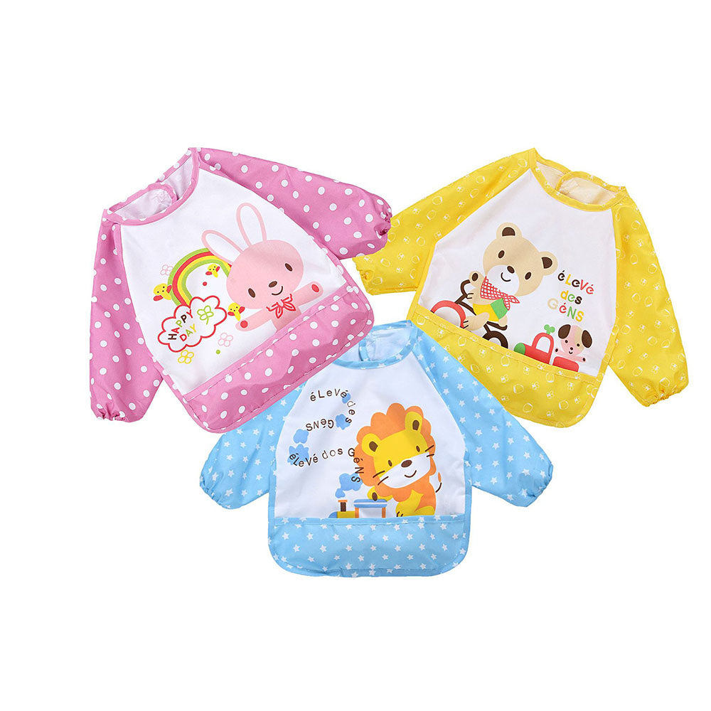 Classic Long Sleeve Lace-Up Smock for Infants and Kids