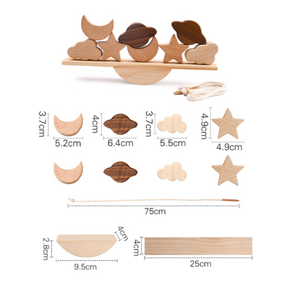 Montessori Wooden Animal Stacking Balance Toy