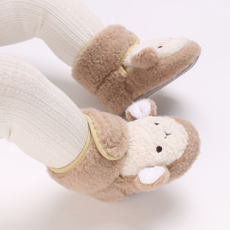 Thickened Non-Slip Cartoon Cotton Shoes for Babies