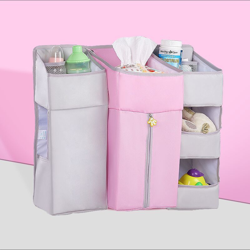Universal Baby Crib Hanging Storage Bag for Essentials