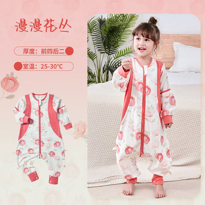 Baby Bamboo Fiber Sleeveless Sleep Bag with Legs