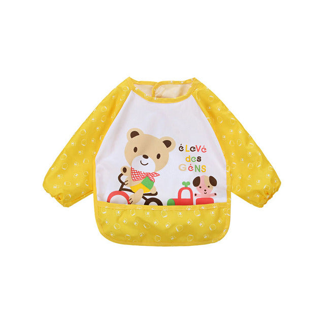 Classic Long Sleeve Lace-Up Smock for Infants and Kids