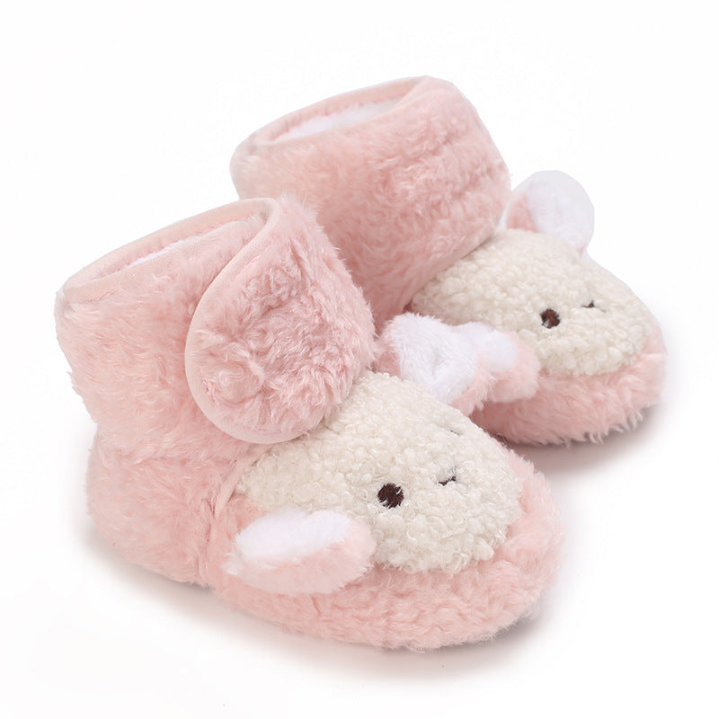 Thickened Non-Slip Cartoon Cotton Shoes for Babies