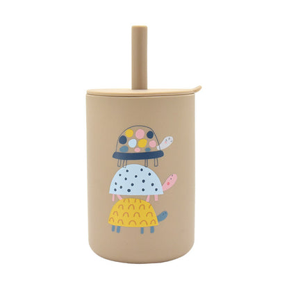 Leak-proof Silicone Children's Drinking Cup for Baby