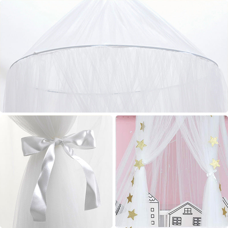 Dreamy Star Crown Baby Bed Canopy for Photo Props