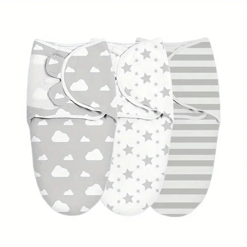 Universal Cotton Baby Blanket with Adjustable Swaddle