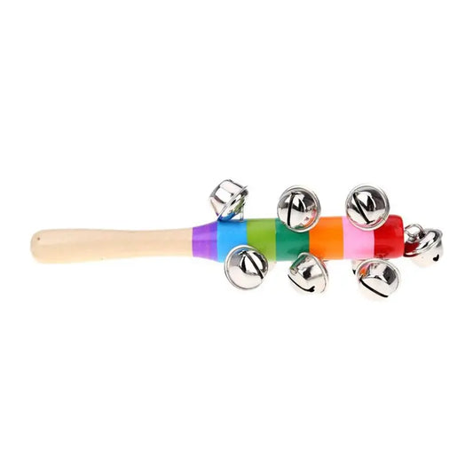 Colorful Handbell with Wooden Handle for Kids' Parties
