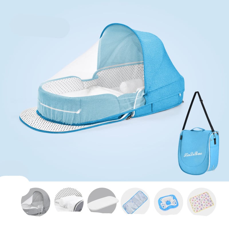 Multifunctional Portable Baby Crib with Mosquito Net
