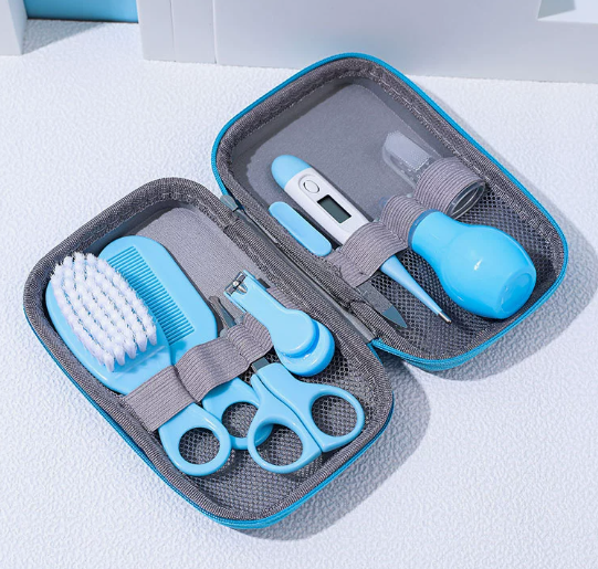 Nursing Set of Eight: Baby Thermometer & Nail Tools