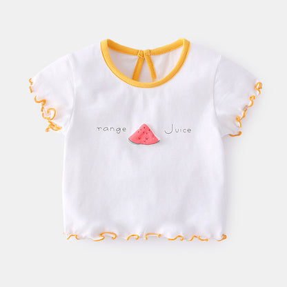 Fashionable Baby Girl Short Sleeve Summer T-shirt