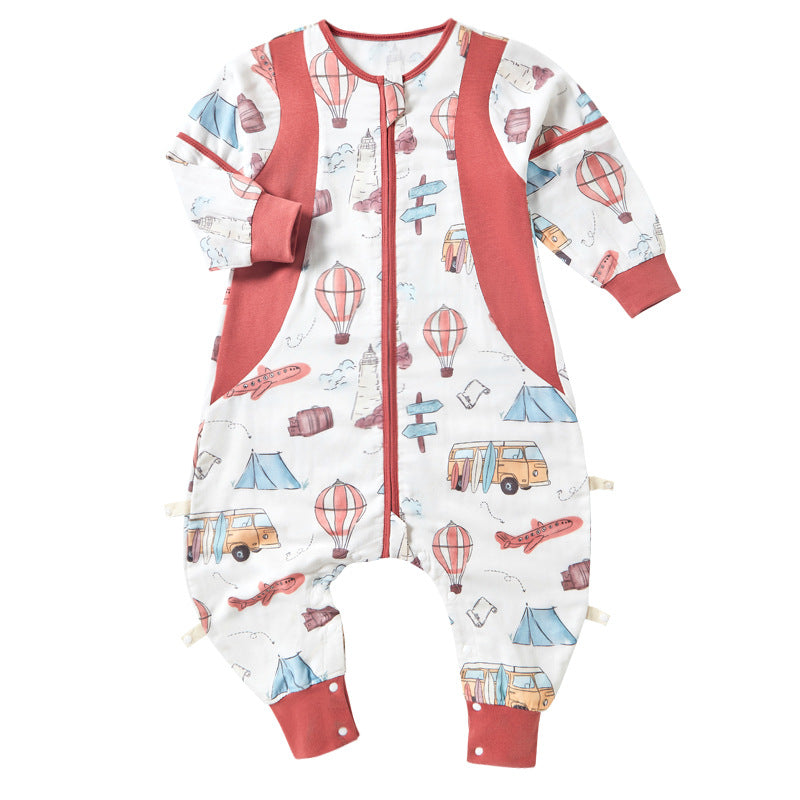 Baby Bamboo Fiber Sleeveless Sleep Bag with Legs