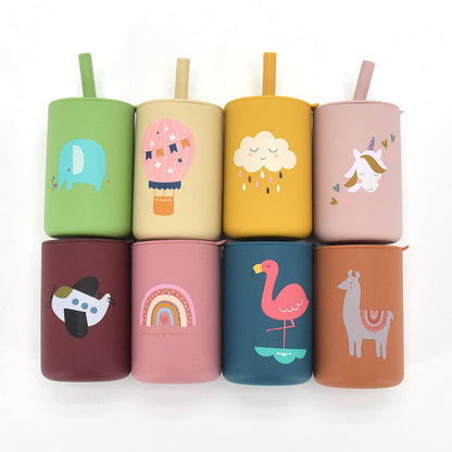 Leak-proof Silicone Children's Drinking Cup for Baby