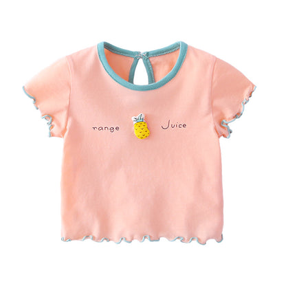 Fashionable Baby Girl Short Sleeve Summer T-shirt