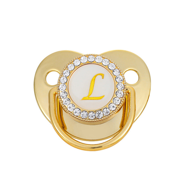 Baby Gold 26 Letter Comfort Pacifier